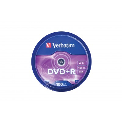 DVD Verbatim Matt Silver 4,7 GB 100 pz