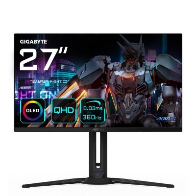 Monitor AORUS FO27Q3 27'' 2560 x 1440 Pixel Quad HD OLED Nero