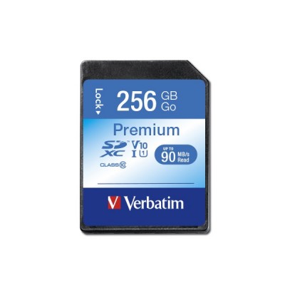 SCHEDA SDXC VERBATIM 256GB CLASS 10