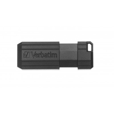 USB VERBATIM 128GB DRIVE 2.0 PINSTRIPE BLACK