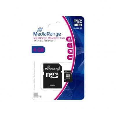 MICRO SDHC MEDIARANGE 4 GB 