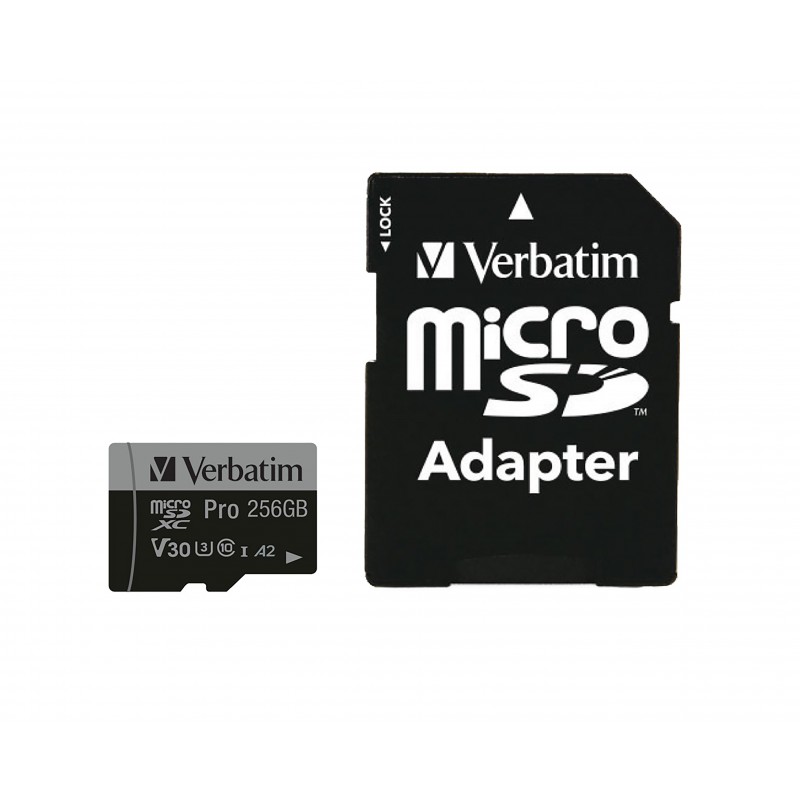 MICRO VERBATIM SDXC Pro U3 256GB 