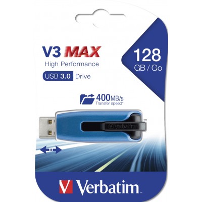 USB VERBATIM 128GB DRIVE 3.0 STORE N GO V3 MAX