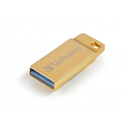 USB VERBATIM 32GB DRIVE 3.0 METAL EXECUTIVE GOLD