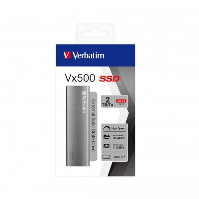 SSD ESTERNO VERBATIM 2TB VX500 USB 3.1 G2