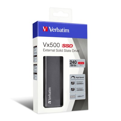 SSD ESTERNO VERBATIM 240GB VX500 USB 3.1 G2