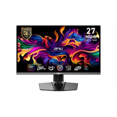 MONITOR MSI MPG 271QRXDE 27'' QD-OLED WQHD Adaptive-Sync USB-C 360Hz