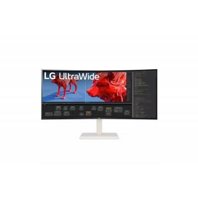 MONITOR LG 38WR85QC-W 38'' UWQHD+ Nano-IPS CURVO AMD Free-Sync Premium Pro LED BIANCO