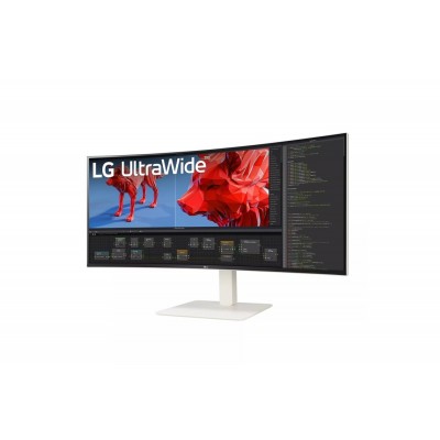 MONITOR LG 38WR85QC-W 38'' UWQHD+ Nano-IPS CURVO AMD Free-Sync Premium Pro LED BIANCO