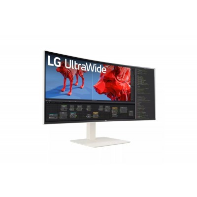 MONITOR LG 38WR85QC-W 38'' UWQHD+ Nano-IPS CURVO AMD Free-Sync Premium Pro LED BIANCO