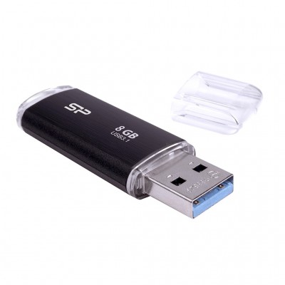 USB SILICON POWER 8GB 3.2 Gen 1 Blaze B02 Black