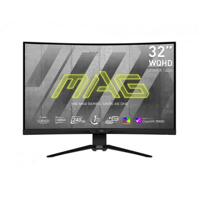 MONITOR MSI MAG 325CQRXFDE 32'' WQHD VA CURVO FreeSync Premium NERO