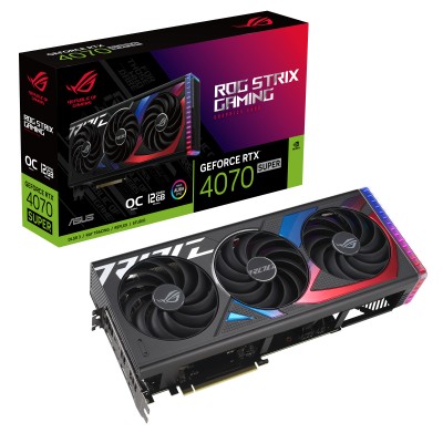 Scheda Video ASUS ROG STRIX NVIDIA GeForce RTX 4070 SUPER OC 12GB GDDR6X