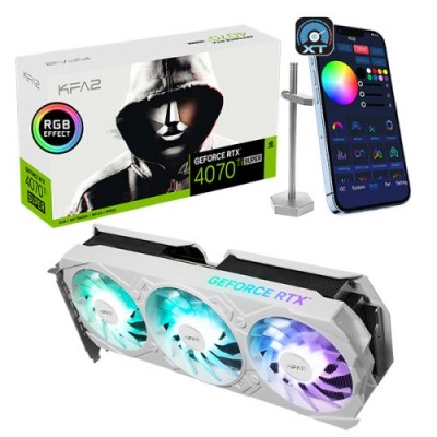 Scheda Video KFA2 GeForce RTX 4070 Ti Super EX GAMER Bianco 1-Click OC 16GB