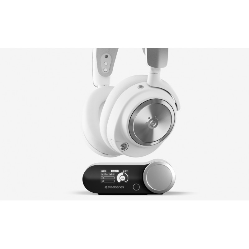 Cuffie Steelseries Arctis Nova Pro Wireless Argento Bianco