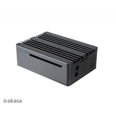 Akasa Raspberry Pi (Model Pi 4B) GehÃ¤use, Aluminium - schwarz