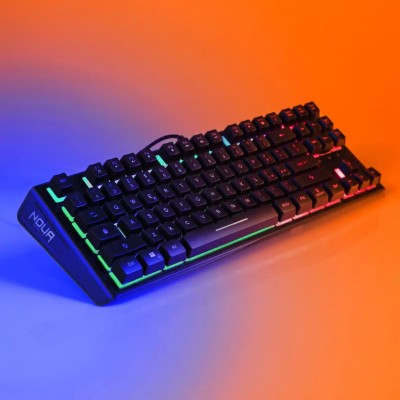 Tastiera Gaming Noua Cosmo Membrana Retroilluminazione RGB 87 Tasti