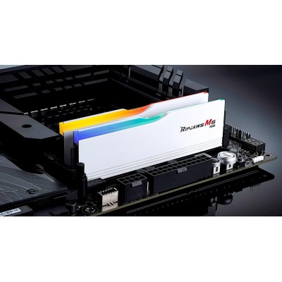 Ram G.skill Ripjaws M5 DDR5 48GB (2x24) RGB 6400Mhz CL32 XMP 3.0 Bianco