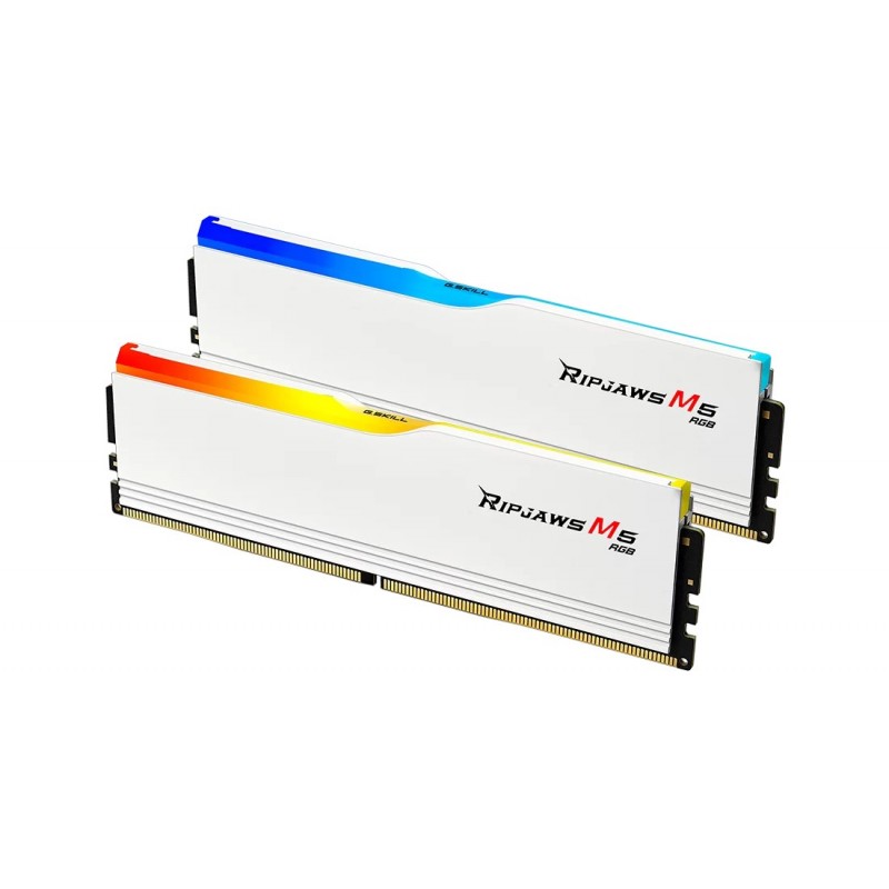 Ram G.Skill Ripjaws M5 DDR5 96GB (2x48) 5600Mhz RGB CL40 XMP 3.0 Bianco