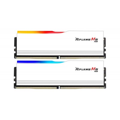 Ram G.Skill Ripjaws M5 DDR5 64GB (2x32) 6000Mhz RGB CL32 XMP 3.0 Bianco