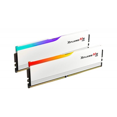 Ram G.Skill Ripjaws M5 DDR5 48GB (2x24) 5200Mhz RGB CL40 XMP 3.0 Bianco