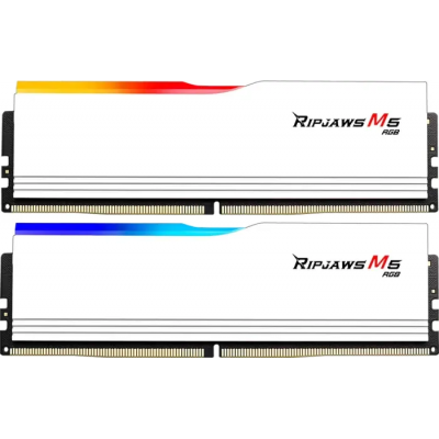 Ram G.Skill Ripjaws M5 DDR5 64GB (2x32) 5600Mhz RGB CL46 Bianco