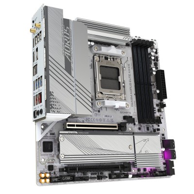 SCHEDA MADRE Gigabyte B650M Aorus Elite AX ICE Socket AM5 DDR5 Micro Atx Bianco