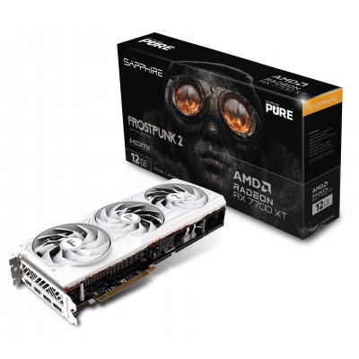 Scheda Video Sapphire PURE Radeon RX 7700 XT Frostpunk 2 Edition AMD 12 GB GDDR6