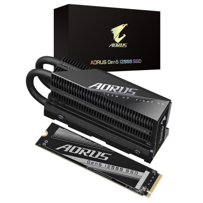 SSD GIGABYTE AORUS Gen5 12000 2TB M.2 PCIe AG512K2TB PCIe 5.0 x4 NVME