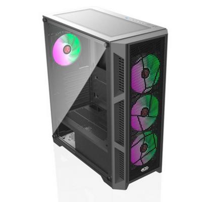 Case Raijintek Arcadia III MS4 Midi-Tower Vetro Temperato Nero - SPEDIZIONE IMMEDIATA