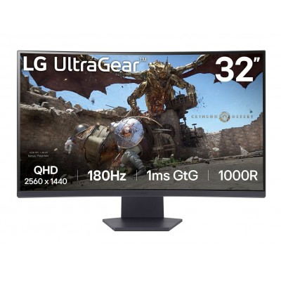 Monitor LG UltraGear 32GS60QX-B 32" 180Hz FreeSync Curvo