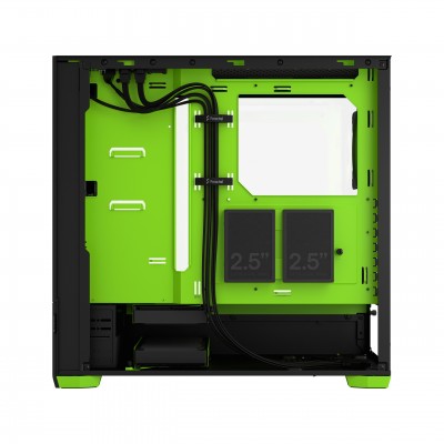 Case Fractal Design Pop Air RGB Green Core TG Clear Tint Midi Tower Nero Verde