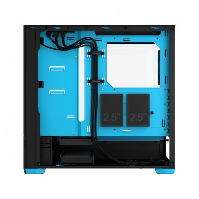 Case Fractal Design Pop Air RGB Cyan Core TG Clear Tint Midi Tower Nero Azzurro