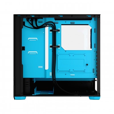 Case Fractal Design Pop Air RGB Cyan Core TG Clear Tint Midi Tower Nero Azzurro