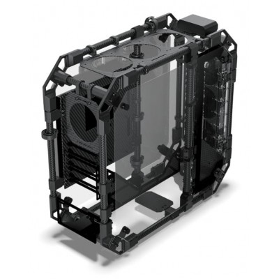 Case Alphacool Apex Pro Skeleton Midi Tower ATX Piastra Distro Carbonio Vetro Temperato