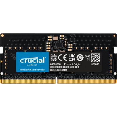 S O 8GB DDR5 PC 5600 Crucial CT8G56C46S5  1x8GB