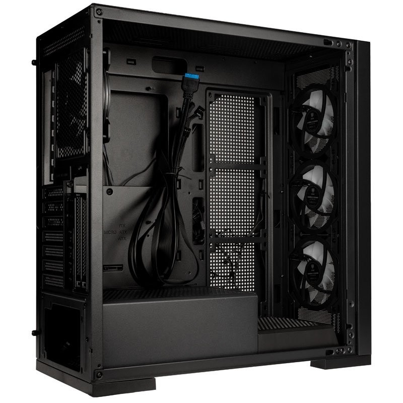 Case Kolink Unity Meshbay ARGB Midi-Tower Vetro Temperato Nero