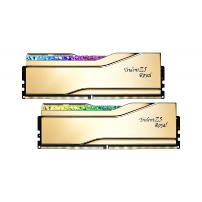 Ram G.Skill Trident Z5 Royal DDR5 8000Mhz (2x24) 48GB RGB oro XMP CL40