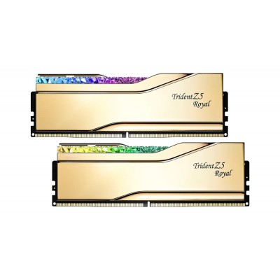 Ram G.Skill Trident Z5 Royal DDR5 8400Mhz (2x24) 48GB RGB oro XMP CL40