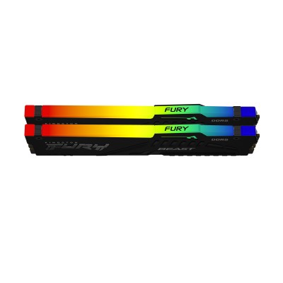 Ram Kingston Fury Beast DDR5 6400Mhz (2x16) 32GB rgb nero xmp expo CL32 Ram Kingston Fury Beast DDR5 6400Mhz (2x16) 32GB rgb nero xmp expo CL32