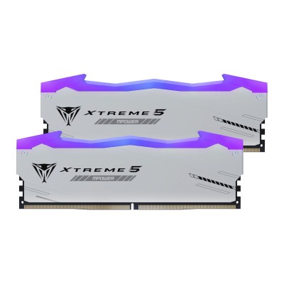 Ram Patriot Viper Extreme 5MPower DDR5 8000Mhz (2x24) 48GB RGB Bianco XMP CL38