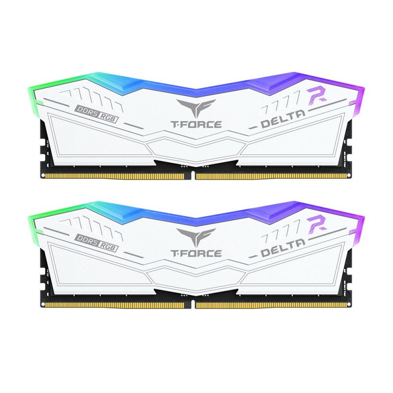 Ram Team Group Delta DDR5 8200Mhz (2x24) 48GB RGB Bianco XMP EXPO CL38