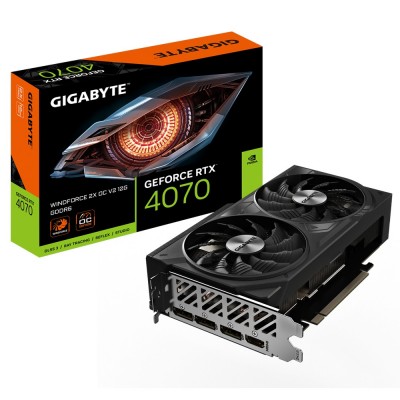 Scheda Video GIGABYTE GeForce RTX 4070 WINDFORCE 2X OC V2 12GB GDDR6