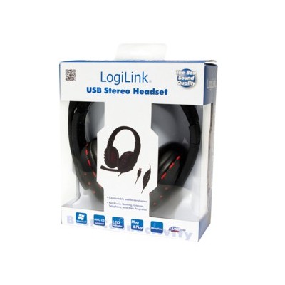 Headset LogiLink Stereo con microfono HS0033