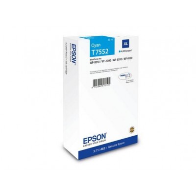 Cartuccia Epson d'inchiostro ciano C13T75524N T7552 XL 4000 Pagine