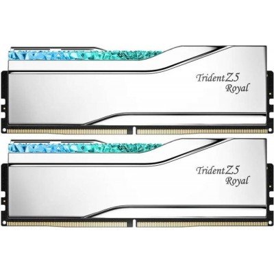 Ram G.Skill Trident Z5 Royal DDR5 8200Mhz (2x24) 48GB RGB argento XMP CL40