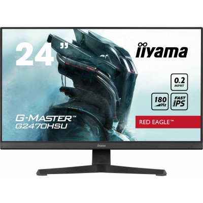 G-MASTER G2470HSU-B6 Red Eagle 24'' Nero Matt FullHD Fast IPS Adaptive-Sync 180Hz