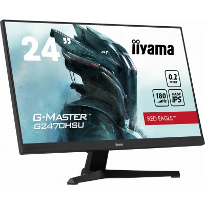 G-MASTER G2470HSU-B6 Red Eagle 24'' Nero Matt FullHD Fast IPS Adaptive-Sync 180Hz