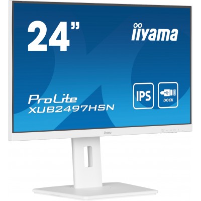 ProLite XUB2497HSN-W1 24'' Bianco Matt FullHD IPS USB-C RJ-45 100Hz