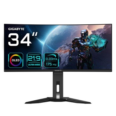 MO34WQC 34'' Nero WQHD Curvo QD-OLED USB-C 175Hz